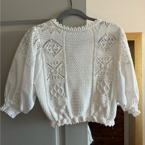 Zara Combination Knit Top - Picture 4 of 5